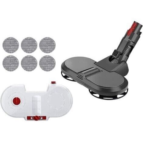 Fregona eléctrica con depósito de agua para aspiradoras Dyson V7, V8, V10 y V11, con 6 paños de limpieza. (1/5)