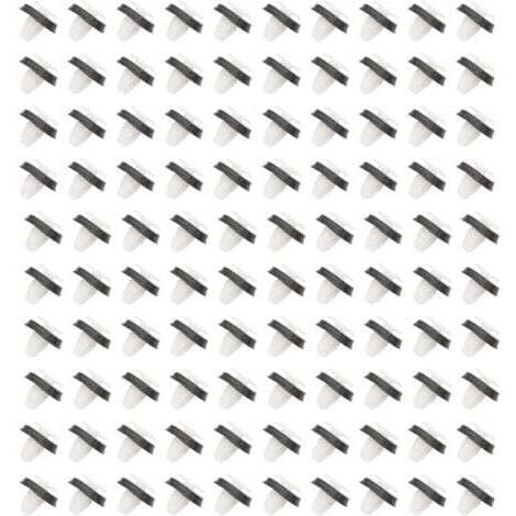 100 clips de fijación para paneles de puertas Fiat Ducato 71728806, 8565.43, 856543 con junta de goma (1/5)