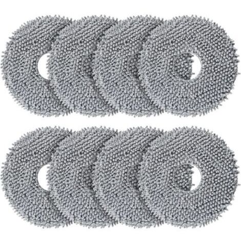 Lot de 8 lingettes de rechange pour robots Roborock Saros 10R / Q Revo / Qrevo MaxV / Qrevo Master / Qrevo Slim/Qrevo Pro/Qrevo S/Qrevo Curve (1/4)