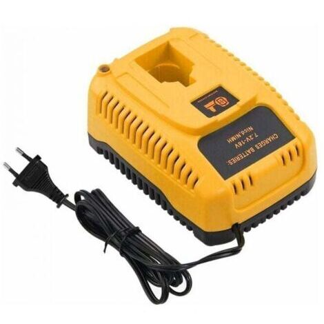 Cargador de baterías Dewalt de 7,2 V a 18 V Ni-Cd Ni-Mh – Corriente de salida de 2,6 A – Protección contra sobrecarga y cortocircuito – Enchufe europeo - DW9096