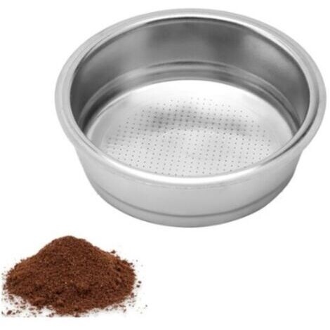 unidad (taza individual) Filtro sin presión de 51 mm, filtro de café de acero inoxidable, cesta de filtro sin presión de una sola capa, cesta de filtro de espresso para accesorios de cápsulas de café,