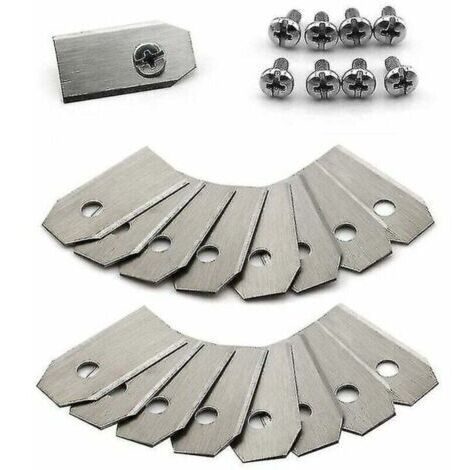 Lame de couteau en titane 30 pièces pour Husqvarna Automower, Gardena, Meec Silver (1/4)