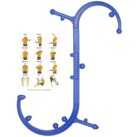 Masajeador de puntos gatillo: una cómoda herramienta de masaje terapéutico para el automasaje de la zona lumbar, el cuello y los hombros. (1/5)
