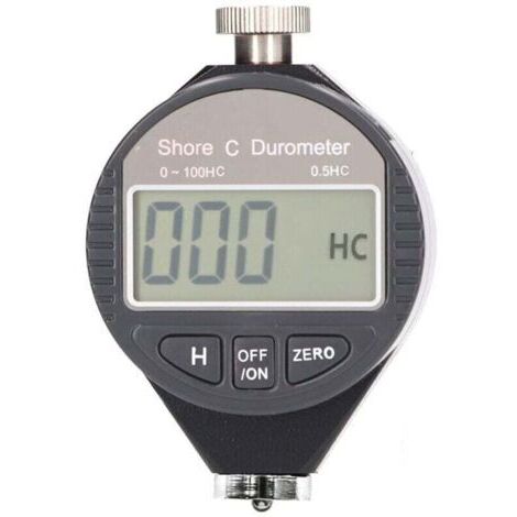 Probador de dureza digital portátil, durómetro Shore A/C/D de 0-100 con pantalla LCD para caucho, neumáticos, plástico, termoplástico, pisos (C), (1/4)