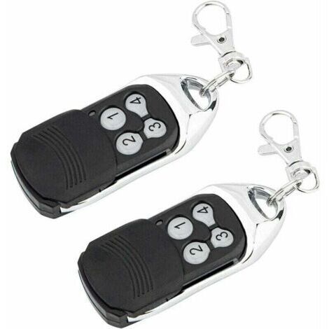 Juego de 2 piezas compatible con mandos a distancia de código variable, mandos a distancia de motor y transmisores de pared, compatible con Normstahl Crawford EA433 2KS, EA433 4KS, RCU 433-2, RCU 433- (1/4)