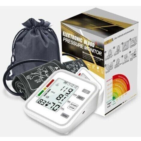 Monitor electrónico de presión arterial profesional, automático y preciso con pantalla de presión arterial para uso médico doméstico. (1/4)