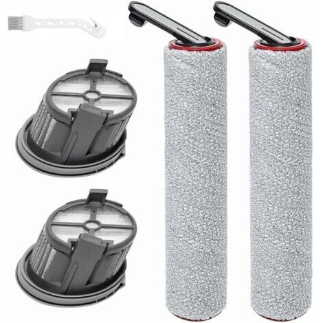 Cepillos giratorios de repuesto para aspiradoras en seco y húmedo Dreame H14 AE: 2 cepillos giratorios de repuesto + 2 filtros de repuesto + 1 cepillo. (1/4)