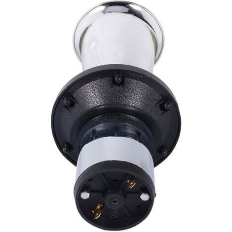 Bocina Kaxon Vieux Tacot de 12 V, 110 dB, estilo antiguo, bocina de alarma fuerte para coche de 12 V y 490 Hz, tipo clásico vintage antiguo AHH-OOO-GAH AHOOGA OOGA (plateada) (1/5)