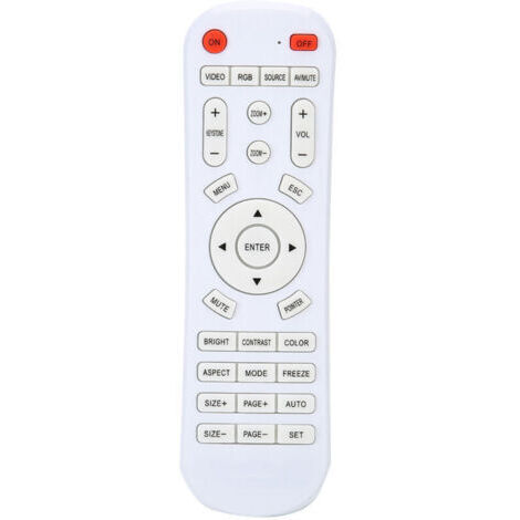 Controlador de proyector, control remoto blanco duradero DC 3V Mini HD para (1/5)