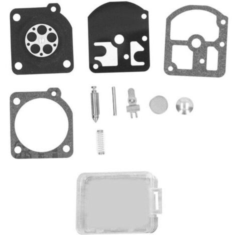 Kit de reconstrucción de carburador Jeffergarden para motosierra Stihl Zama 009 010 011 012 011AV. Incluye juntas, piezas y kit de reparación de carburador para cortacésped. (1/5)