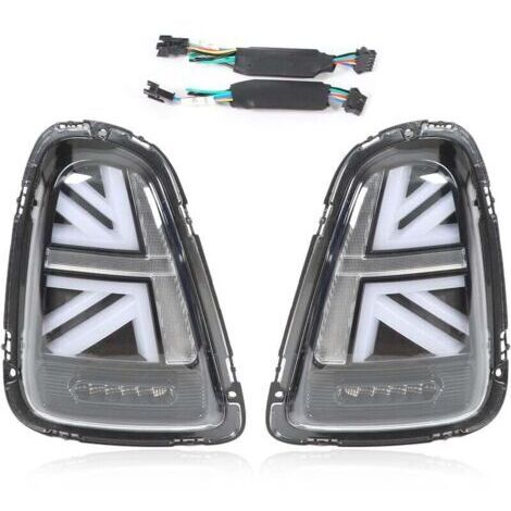 Luces traseras de recambio para Mini Cooper R56 2007-2013, juego de luces traseras LED, par izquierdo y derecho, blanco + negro. Luces y reflectores para remolque.