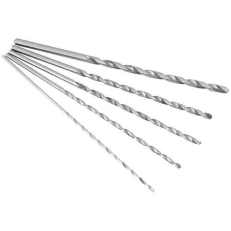 Broca helicoidal de acero extralarga, ultrarrápida y de vástago recto. Broca helicoidal mini profesional, herramienta perfecta para trabajos de 2 a 5 mm. (1/5)