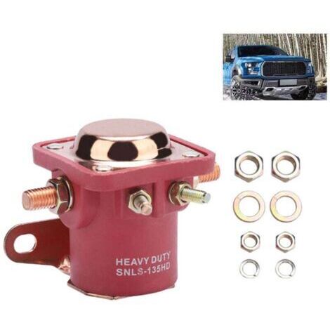 Solenoide de arranque, solenoide de arranque de alta resistencia, relé de solenoide de arranque de 12 V y 4 pines para carenado de automóvil Ford B6AZ-11450-A (1/5)
