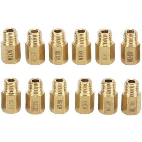 12 surtidores de carburador, kit de surtidores principales de carburador de metal 90-200 para Mikuni VM TM TMX (1/5)
