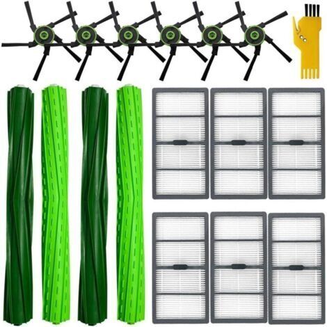 Kit de accesorios para aspiradora robot iRobot Roomba s9+ (9550) S9 (9150) - Repuestos - 16 paquetes - 2 juegos de cepillos giratorios, 6 filtros, 6 cepillos laterales (1/4)