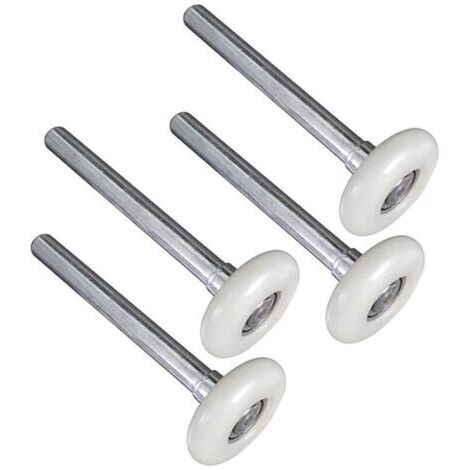 Rodillos de nailon duraderos para puertas de garaje con vástago de 4,5 cm a 12,0 cm (juego de 4 (rodillos de 120 mm para puertas de garaje, 4 unidades)) (1/3)
