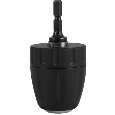 Portabrocas para destornillador, portabrocas de liberación rápida para taladro de 0,8–10 mm (3/8 pulg.-24UNF) con vástago hexagonal de 1/4 pulg., accesorios para taladro (1/5)
