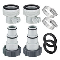 Adaptador de manguera de piscina, 8 piezas, adaptador de bomba de 32 y 38 mm