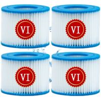 Cartucho de filtro de piscina tipo VI para filtro de piscina Bestway tipo VI, tamaño 6-58323 para filtro de spa Bestway para Lay-z-Spa Miami, Las Vegas, Mónaco, para limpieza de filtros de spa, 4 unid