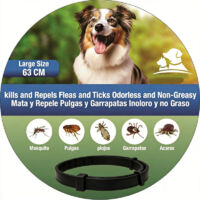 Collar Antipulgas y Garrapatas para Perros - Leishmaniasis - 8 Meses de Protección - Contra Pulgas, Garrapatas, Mosquitos, Ácaros y Piojos - Desparasitante (68cm 1 Unidad)