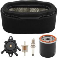 Compatible con el kit de ajuste del filtro de aire 11013-7024 M150949 para tractores cortacésped Kawasaki FH721V de 4 tiempos GT245 GX335. Reemplaza las piezas 11013-7005 y 11029-7012.