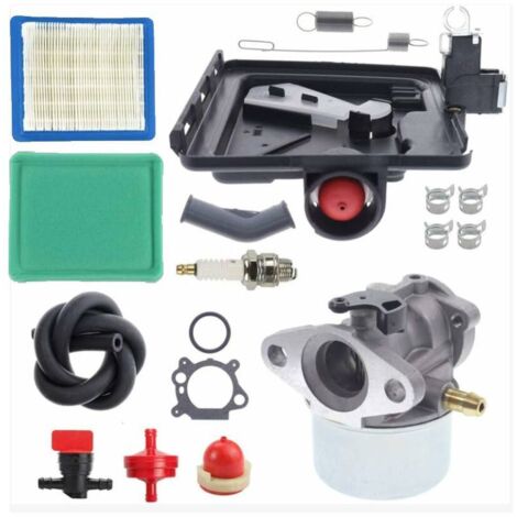 Pour moteur 122000 modèle 4 HP - 7 HP sans blocage avec kit de filtre à air 799868 Carburateur 491588 Plan de filtre à air