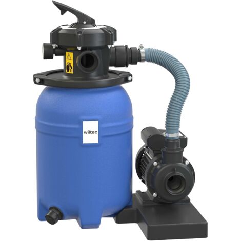 Filtre à sable pour piscine, 180 W, réservoir de filtration de 14 L, pompe de piscine auto-amorçante de 9 000 L/h