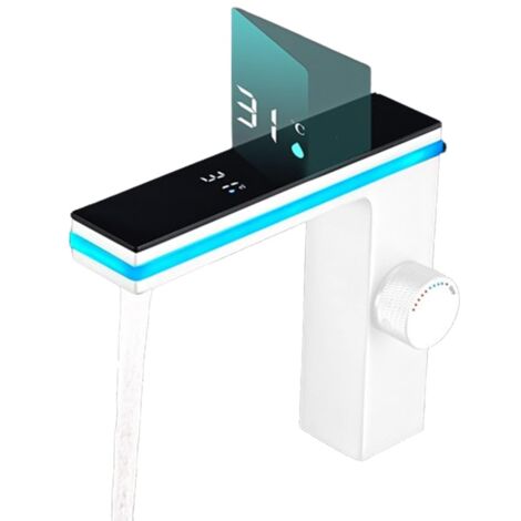 Mitigeur Lavabo LED Intelligent - Affichage Numérique de Température, Production Hydroélectrique, Mitigeur Lavabo Robinet (1/5)