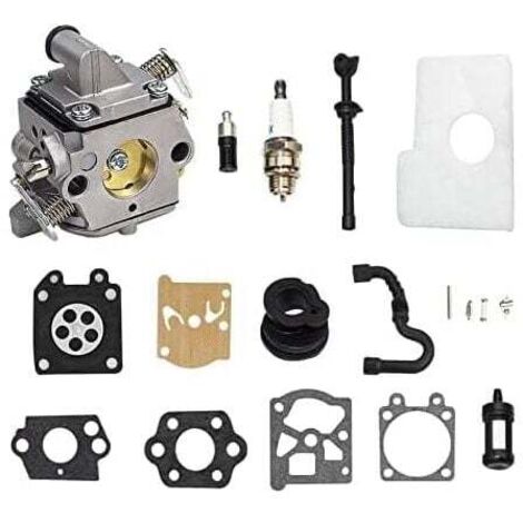 MS170 MS180 C1Q-S57A Carburateur Kit pour STIHL 017 018 MS 170 180 180C MS170 MS180 MS170C MS180C Tronçonneuse/Tondeuses à gazon avec filtre à air Tune Up Kit