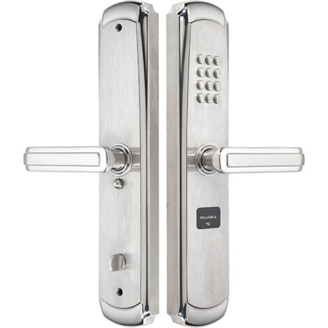 Bouton de serrure de porte numérique mécanique Bouton sans clé Code Key  (Couleur : Noir)