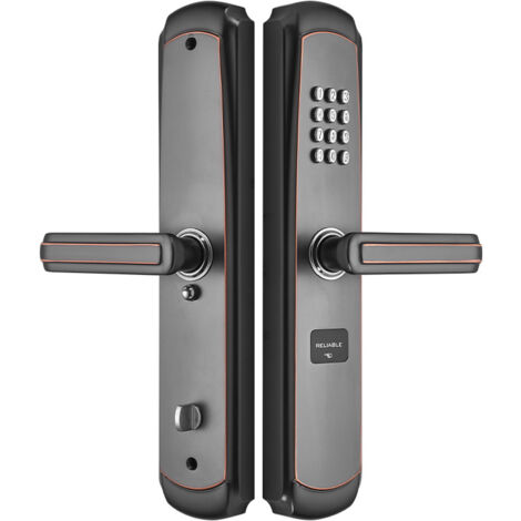 Bouton de serrure de porte numérique mécanique Bouton sans clé Code Key (Couleur : Silver)