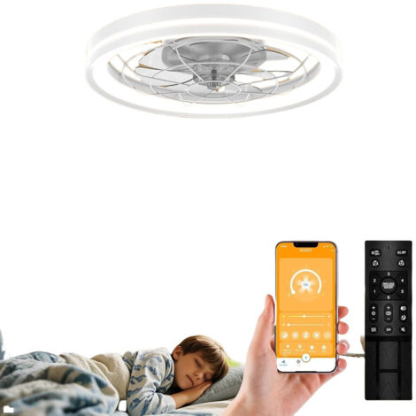 Ventilateur De Plafond Faro Barcelona Palma 129 Cm - Marron - Télécommande - IP44 Extérieur