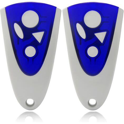 Lot de 2 télécommandes pour porte de garage Novoferm Novotron 502 MAX43-2 Novotron 512 MIX43-2 433.92 MHz - Lot de 2 émetteurs portatifs universels - 433 MHz