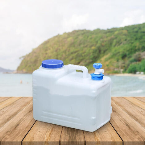 Bidon Eau 30l Robinet Bidon D'Eau 30 Litres Avec Robinet - Réservoir Bleu Pour Camping, Jardin, Voiture | Plastique Résistant Reservoir Eau