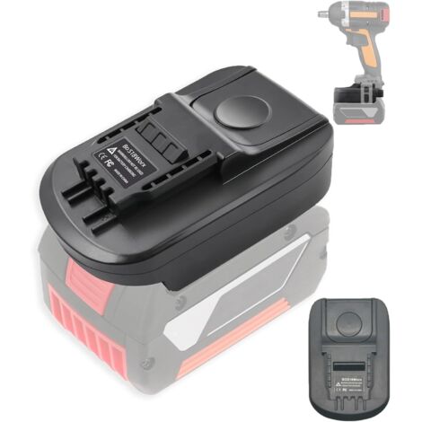 BOS18WORX Adaptateur de batterie pour outil Worx 4 broches 20 V - Adaptateur de batterie pour Bosch Professional 18 V