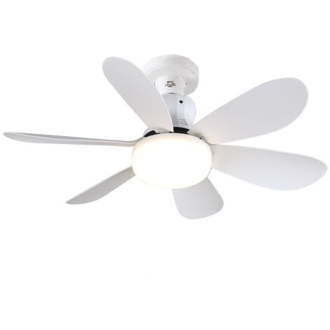 Ventilateur de Plafond avec Lumière et Telecommande, 52CM 40W Petit Dimmable Ventilateur Plafond LED avec Douille E27 (1/5)
