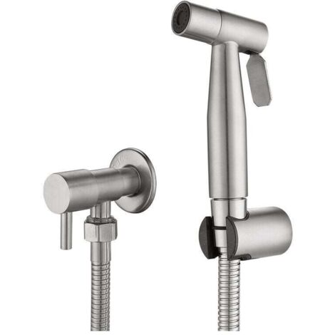 Pulvérisateur de toilettes pour bidet et de toilettes en acier inoxydable, Kit de pulvérisateur de bidet, pulvérisateur de robinetterie Pulvérisateur de WC