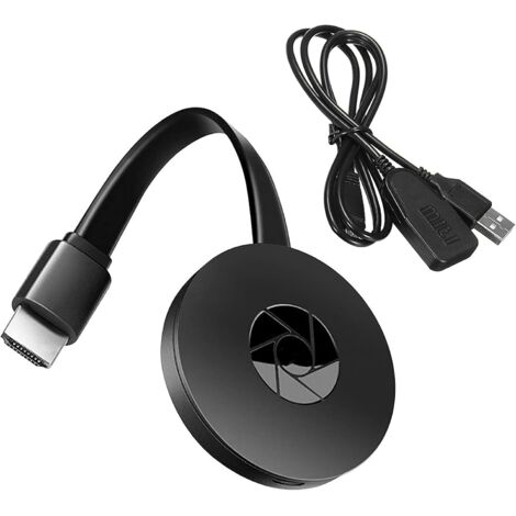 Adaptateur HDMI sans Fil 1080P WiFi – Dongle d’Affichage Compatible Miracast, Airplay, DLNA pour Android, iOS, Windows, Mac – Streaming Local sur TV/Moniteur/Projecteur – Non Compatible Netflix (1/5)