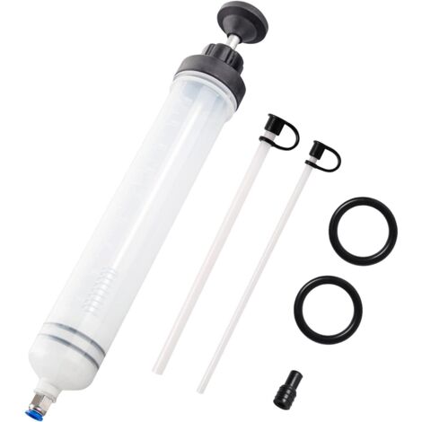 Seringue a Huile,Huile Aspiration Seringue-500CC Pompe de Transfert,Pompe D'aspiration D'huile, Huile pour Engrenages Et Extracteur De Liquide De Frein et d'antigel-Outil de Transfert de Pompe à Main