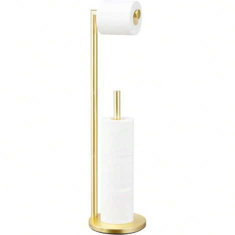 1 porte-rouleau de papier toilette doré avec rangement (1/5)