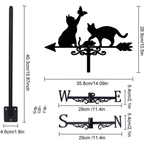 Marqueur de griffoir pour chat, papillon, décoration de toit et artisanat de jardin, décorations et ornements de jardin pour la maison (1/5)