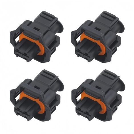 Connecteur Injecteur Compatible avec Citroën Xsara C4 Picasso, Peugeot 306 406, Renault Laguna Scenic, Ford Focus - 1928403874 - Fiche de Connexion (lot de 4 pièces)