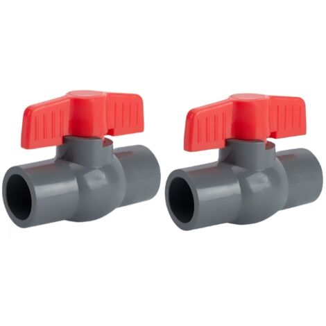Valve à bille en PVC, valve à bille en plastique (20mm) aesap thsinde 2 PCS