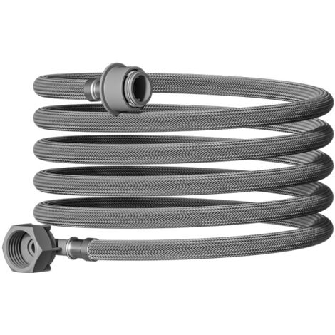 Tuyau rallonge universel machine à laver 1,5 m avec raccord écrou 1/2", flexible d’arrivée d’eau 6 couches anti-explosion