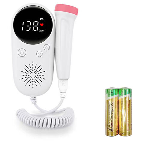 Moniteur cardiaque prénatal Doppler fœtal à usage domestique pour bébé, écran LCD, mesure de la voix fœtale, produit de soins quotidiens pour femmes enceintes