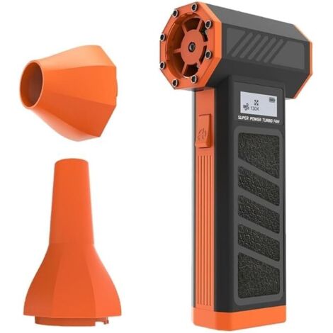 Dépoussiéreur à air comprimé électrique avec écran d'affichage lumineux, sécheur de voiture turbo rechargeable, souffleur d'air à jet (1/5)