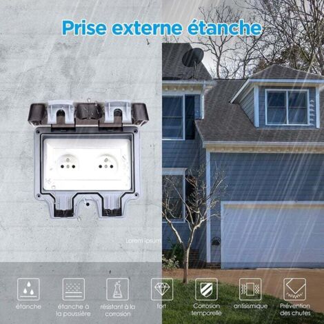 Couvercle étanche En Acier Inoxydable Pour Sonnette Ou Prise Extérieure - Diamètre 125 Mm - Protection Contre La Pluie