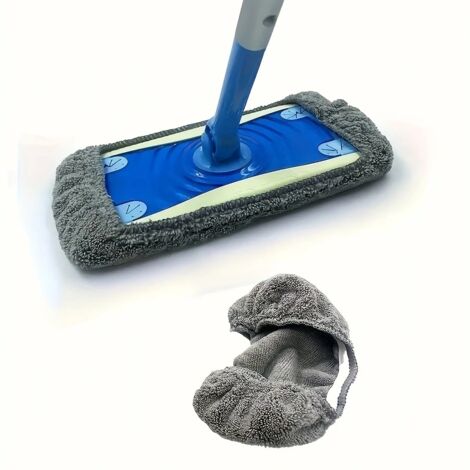 Lot de 6 tampons de nettoyage réutilisables en microfibre, lavables et faciles à dépoussiérer, pour un nettoyage humide ou sec. Parfait pour la maison.
