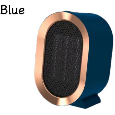 Mini Chauffage Économie d'Énergie Chauffage Électrique 220V 1200W Convient pour Salon, Chambre, Salle de Bain, Bleu (1/4)