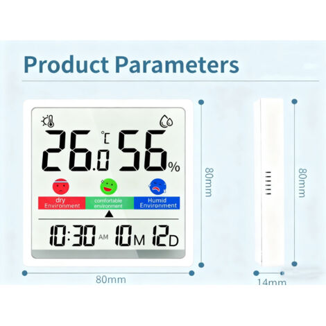 4 Thermomètres Numériques étanches Pour Aquarium/terrarium - Plage -20 à 110°C, écran LCD, Piles Incluses